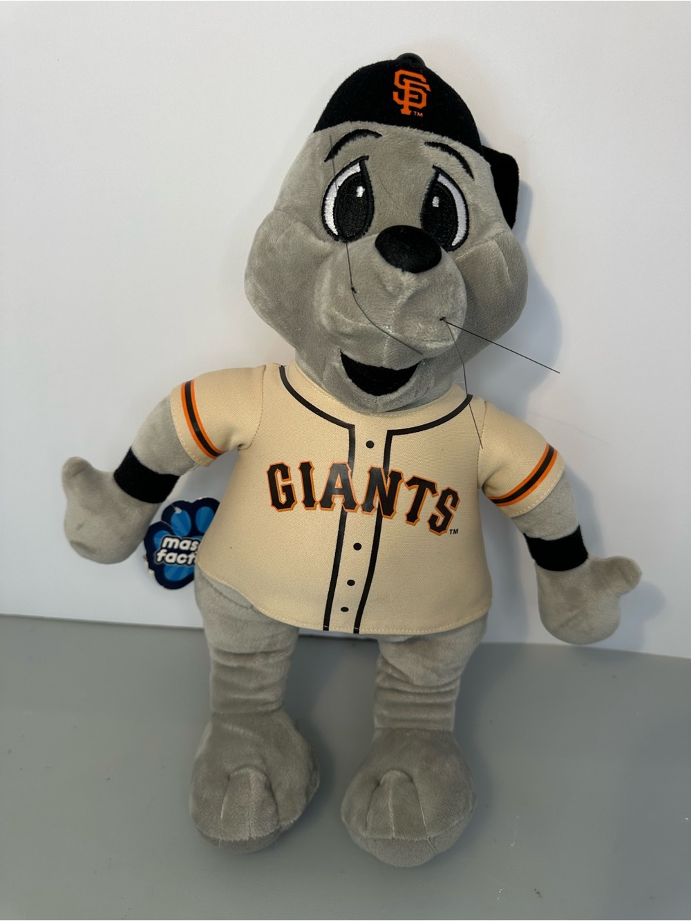 San Francisco Giants Plush Mascot Stuffed Animal - Gray & Cream